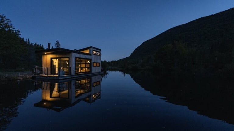 Floating cottages for rent