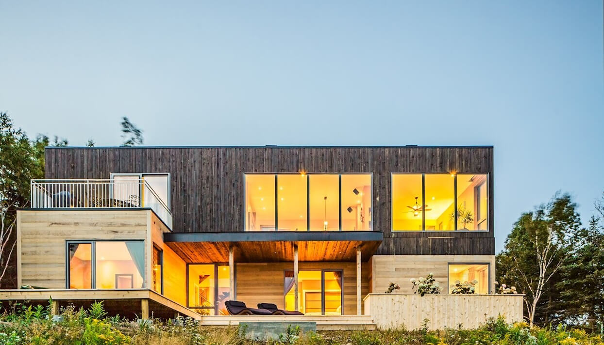 MonsieurChalets exclusive big chalet outdoor view patio